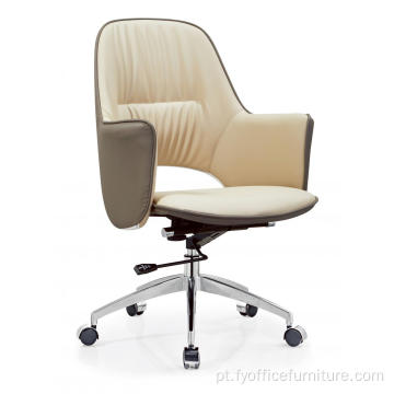 Preço EX-fábrica Cadeira estofada em couro sintético moderno pu sintético